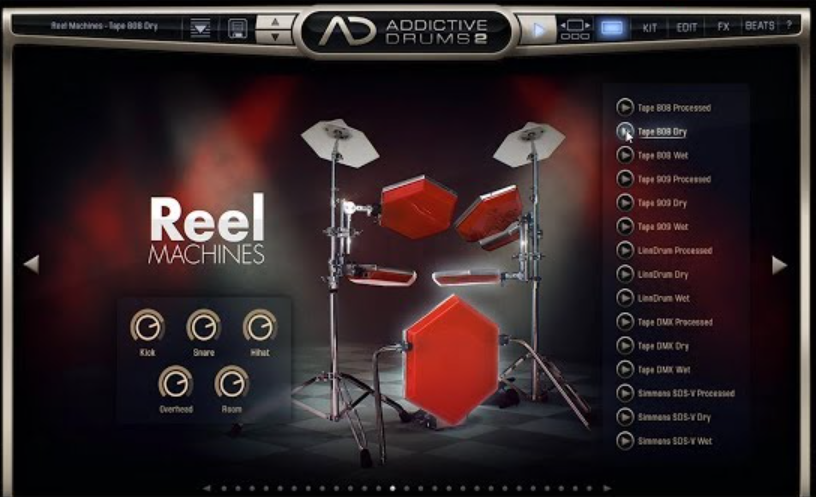XLN Audio Addictive Drums 2 (Reel Machines ADPak +          
